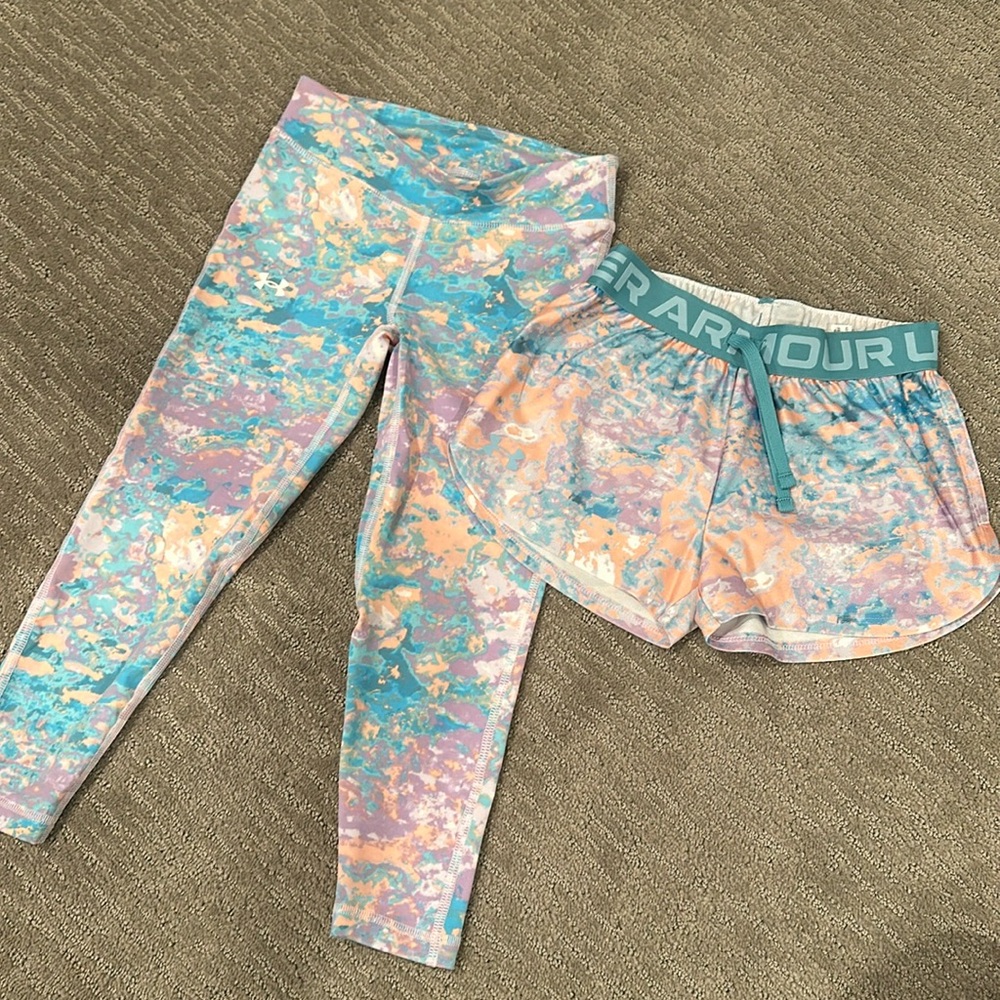 Girls Under Armour Shorts/Leggings Bundle